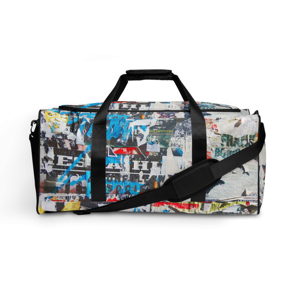 all over print duffle bag white front 6499cf8b2504d