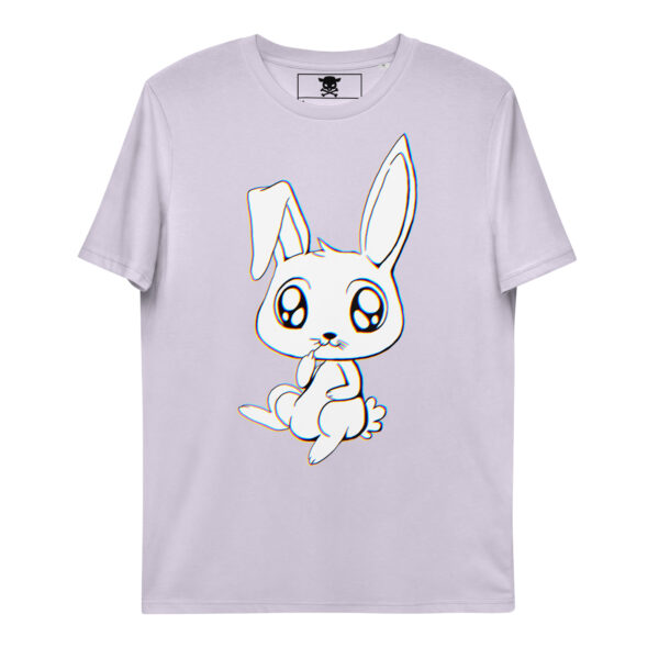 unisex organic cotton t shirt lavender front 64df182068e7a