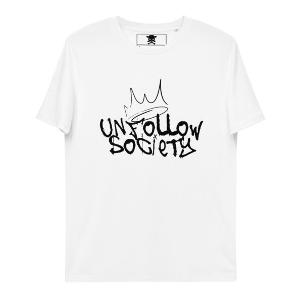 unisex organic cotton t shirt white front 64dfaf376ef53