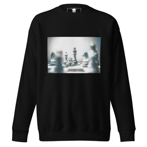 unisex premium sweatshirt black front 64dfade2f3356