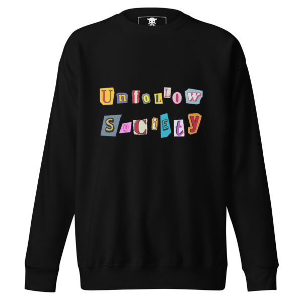 unisex premium sweatshirt black front 64e08380ecbfc