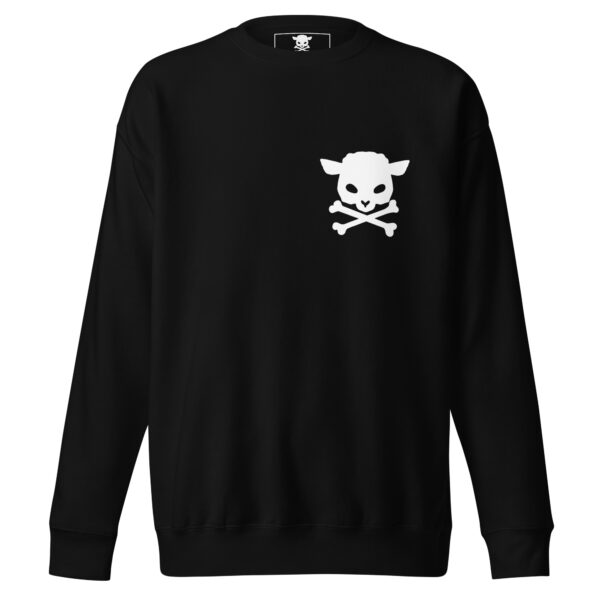 unisex premium sweatshirt black front 64e0849eec9c4