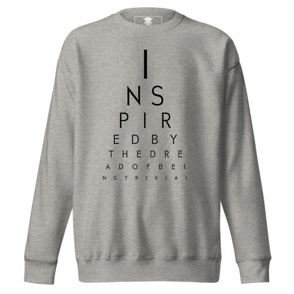 unisex premium sweatshirt carbon grey front 64e083054c8ea