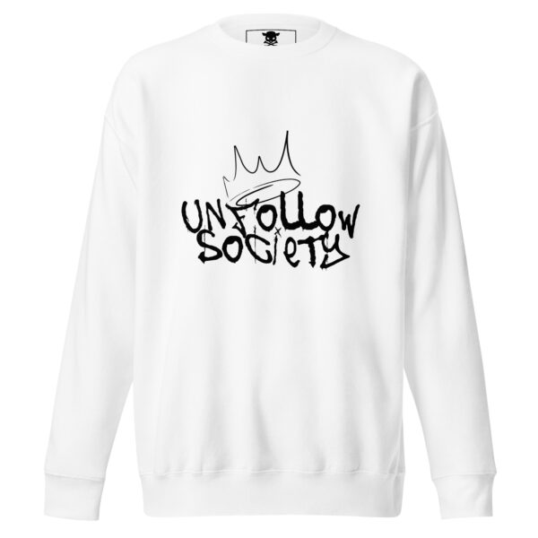 unisex premium sweatshirt white front 64dfae82d04f6