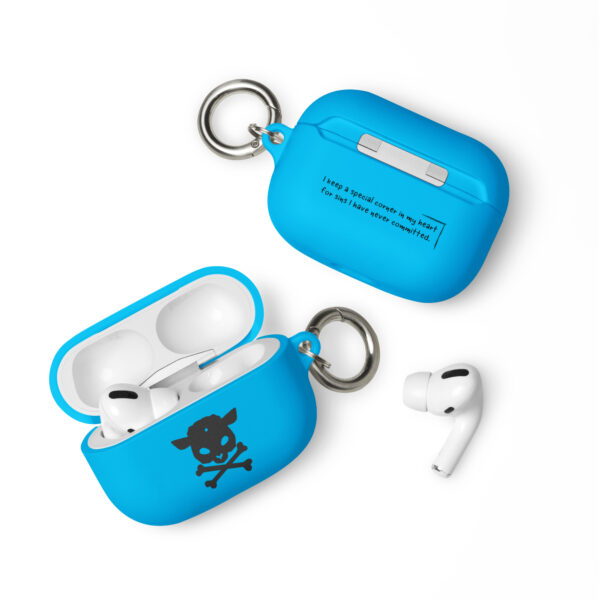 rubber case for airpods blue airpods pro front 654d0f0997582