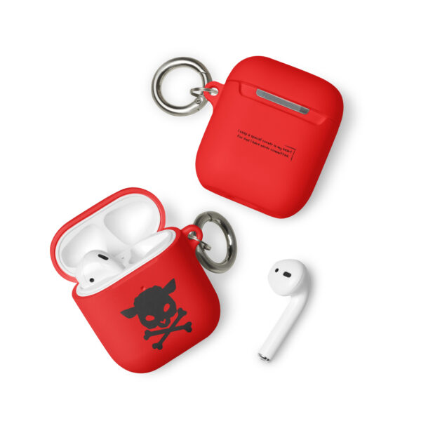 rubber case for airpods red airpods front 654d0f0997397