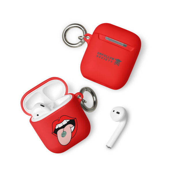 rubber case for airpods red airpods front 654e80ec57a90