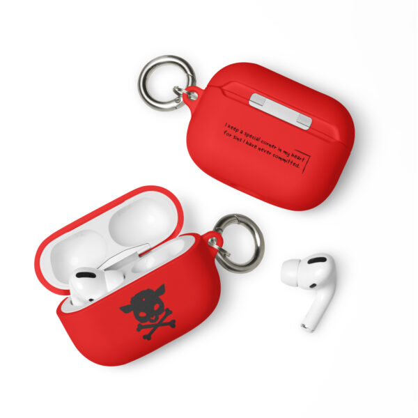 rubber case for airpods red airpods pro front 654d0f0997448