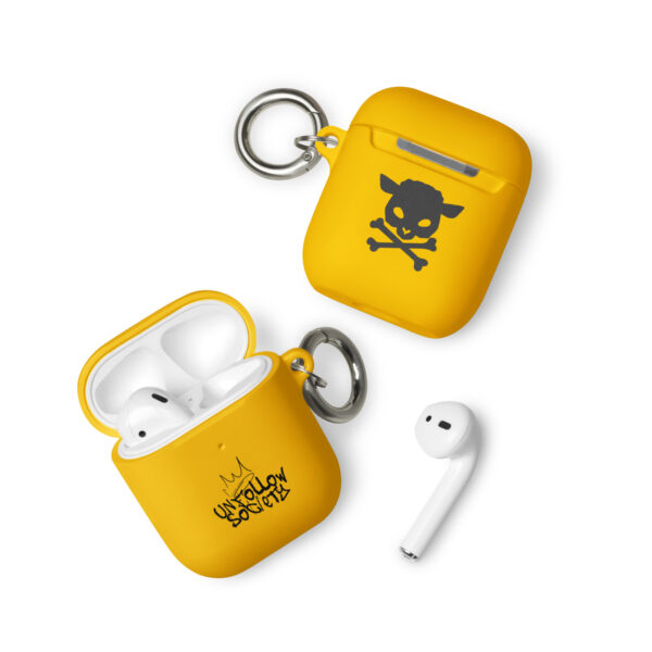 rubber case for airpods yellow airpods front 654d0c3a3237b