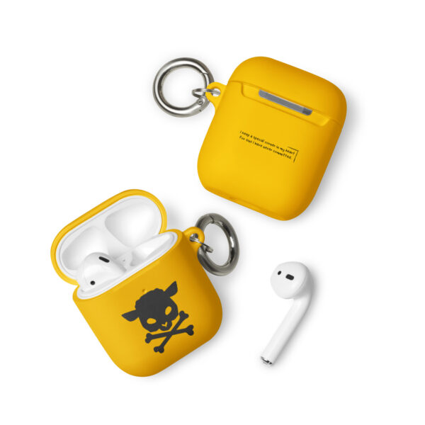 rubber case for airpods yellow airpods front 654d0f099783d