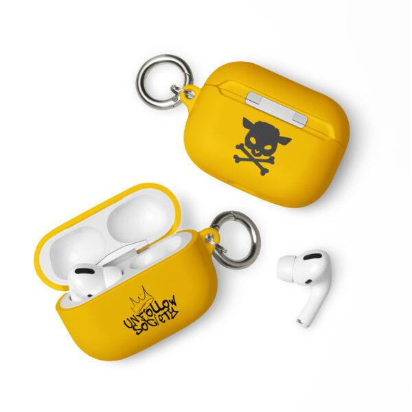 rubber case for airpods yellow airpods pro front 654d0c3a31371