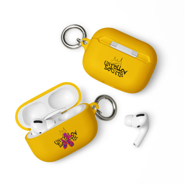 rubber case for airpods yellow airpods pro front 654d0df43c9be