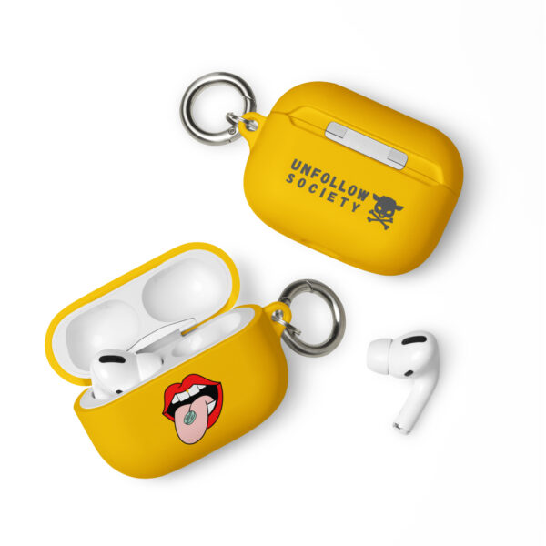 rubber case for airpods yellow airpods pro front 654e80ec580a2