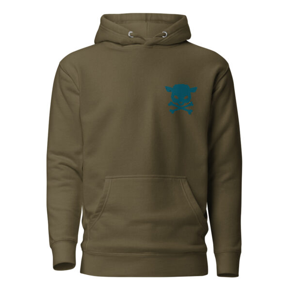 unisex premium hoodie military green front 6582b010d01c9
