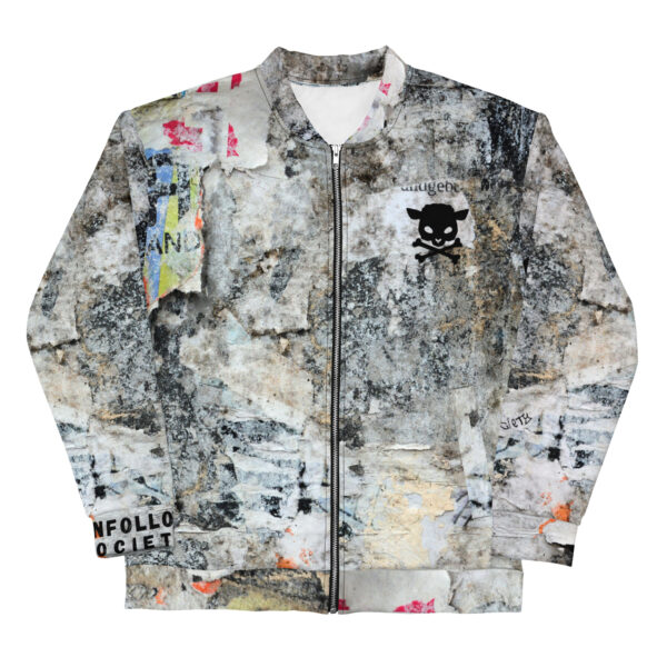 all over print unisex bomber jacket white front 65a165923e2e4