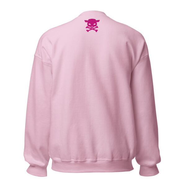unisex crew neck sweatshirt light pink back 65fbf784a0c9f