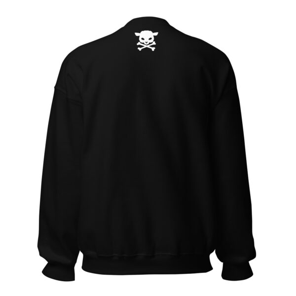 unisex crew neck sweatshirt black back 66261e152bca1