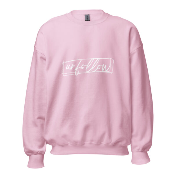 unisex crew neck sweatshirt light pink front 66261e15415d0