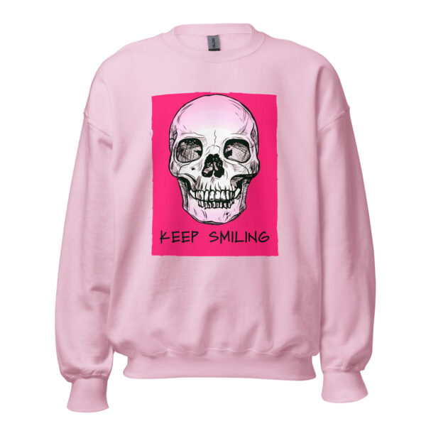 unisex crew neck sweatshirt light pink front 662d342e3a28a