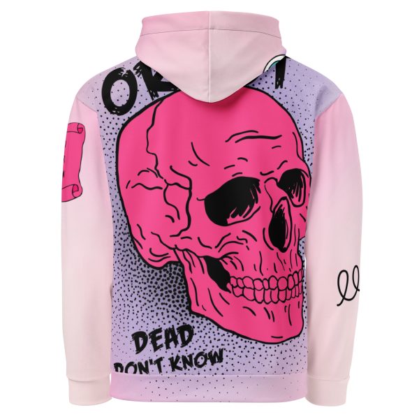 all over print recycled unisex hoodie white back 668138dd8c5c6