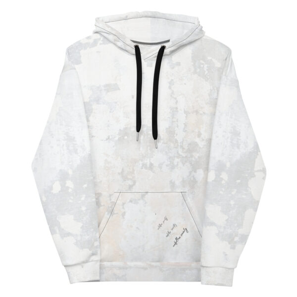 all over print recycled unisex hoodie white front 6666842206238