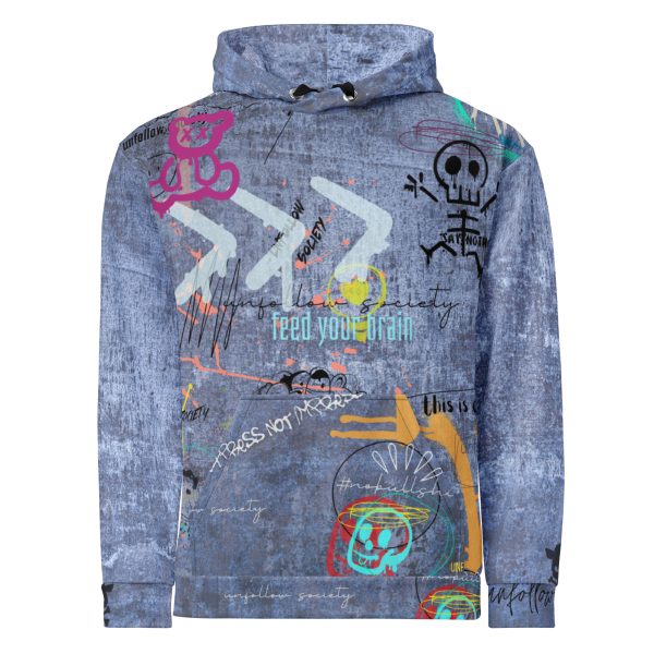 all over print recycled unisex hoodie white front 66812f897a6e7
