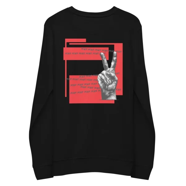 Peace - Unisex Organic Sweatshirt - Image 6